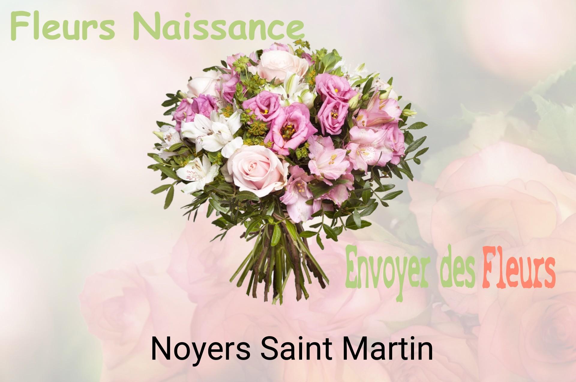 Bouquet de fleurs de naissance livré à Noyers-Saint-Martin
