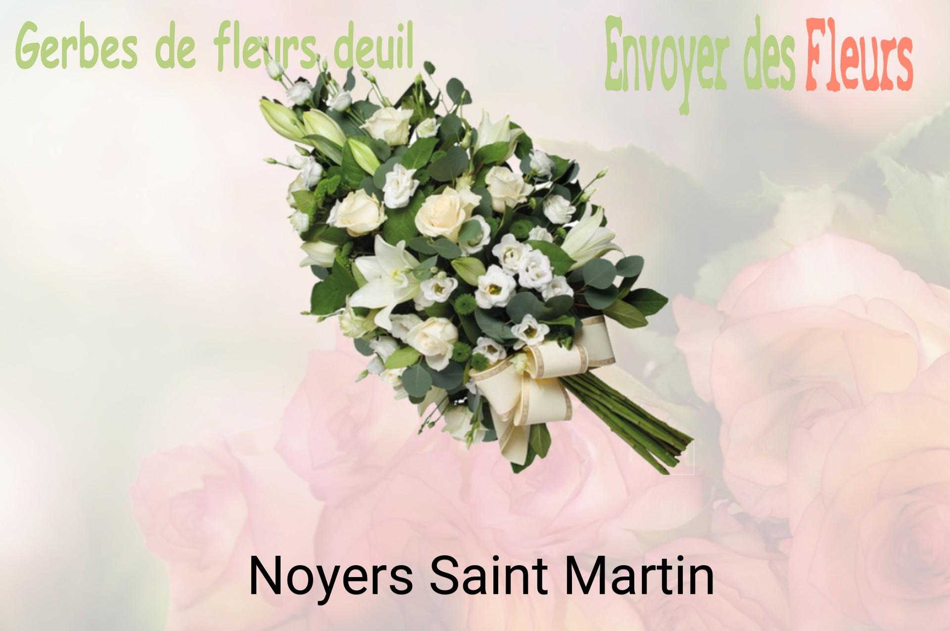 Gerbe de fleurs de deuil livrée à Noyers-Saint-Martin